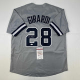 Autographed/Signed Joe Girardi New York Grey Baseball Jersey JSA COA