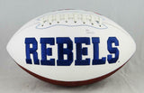 Evan Engram Autographed Ole Miss Rebels Logo Football - JSA W Authenticated