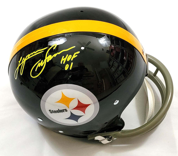 Lynn Swann Autographed Pittsburgh Steelers TK Authentic Helmet W/HOF 01 Beckett