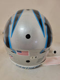 CHUBA HUBBARD SIGNED CAROLINA PANTHERS F/S SPEEDFLEX HELMET BECKETT QR