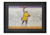 Kobe Bryant Autographed "Signature Slam" 16" x 20" Framed Photo UDA LE 8/100