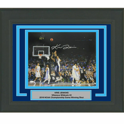 FRAMED Autographed/Signed KRIS JENKINS The Shot Villanova 16x20 Photo JSA COA