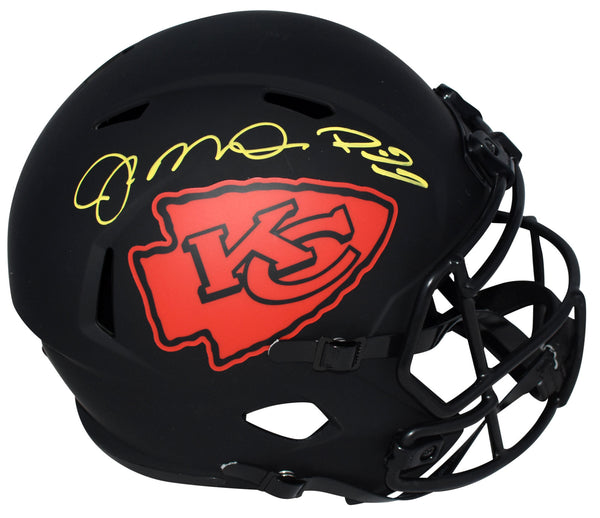 PATRICK MAHOMES & JOE MONTANA SIGNED KANSAS CITY CHIEFS ECLIPSE FULL SIZE HELMET