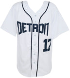 Denny McLain Signed White Throwback Custom Baseball Jersey w/1968 AL MVP - (S...