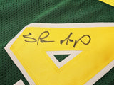 SEATTLE SUPERSONICS SHAWN KEMP AUTOGRAPHED SIGNED GREEN JERSEY JSA STOCK #215745