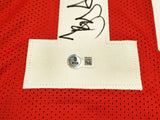 OHIO STATE TROY SMITH AUTOGRAPHED RED JERSEY "HEISMAN 06" BECKETT WITNESS 230175