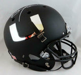 Ray Lewis Signed Miami Hurricanes Black Schutt F/S Helmet - Beckett Auth *White