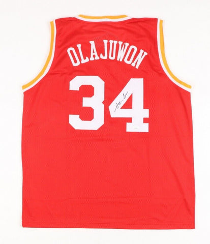 Hakeem "The Dream" Olajuwon Signed Houston Rockets Jersey (JSA COA) 12xAll-Star