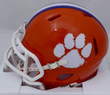 TRAVIS ETIENNE AUTOGRAPHED CLEMSON ORANGE SPEED MINI HELMET BECKETT 193989