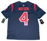 DESHAUN WATSON SIGNED HOUSTON TEXANS #4 COLOR RUSH NIKE LIMITED JERSEY BECKETT