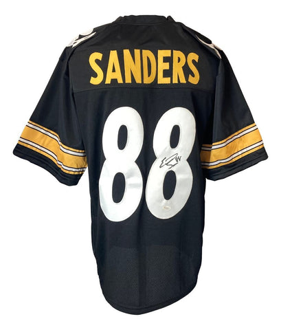 Emmanuel Sanders Pittsburgh Signed Black Football Jersey JSA