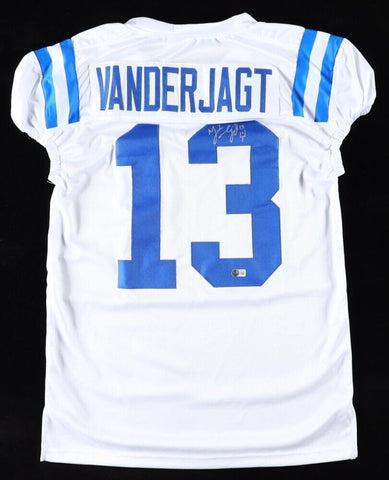 Mike Vanderjagt Signed Colts Indianapolis Pro Cut Jersey (JSA COA) Place Kicker