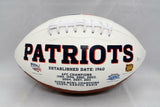 Curtis Martin Autographed New England Patriots Logo Football- JSA Witnessed Auth