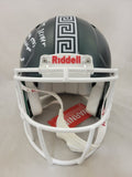 KENNETH WALKER III SIGNED MSU SPARTAN SPEED AUTHENTIC HELMET LE /3 BECKETT QR