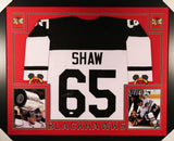 Andrew Shaw Signed Chicago Blackhawks 35x43 Custom Framed Jersey (JSA COA)