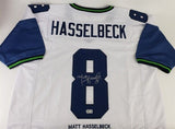 Matt Hasselbeck Signed Seattle Seahawk Career Stat Jersey (Beckett) Quarterback