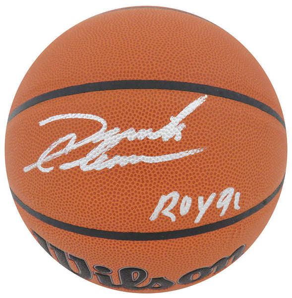 Derrick Coleman Signed Wilson Indoor/Outdoor NBA Basketball w/ROY'91 - (SS COA)