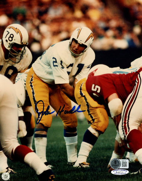 John Hadl Autographed San Diego Chargers 8x10 Photo Beckett 45731