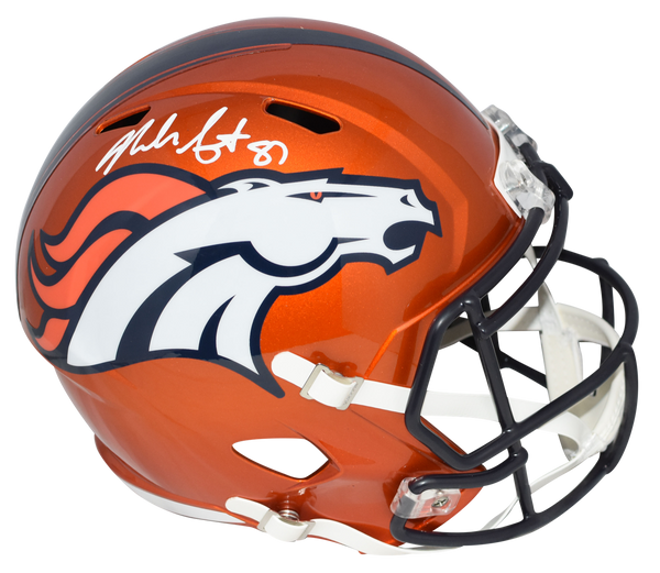 NOAH FANT AUTOGRAPHED DENVER BRONCOS FLASH FULL SIZE SPEED HELMET BECKETT