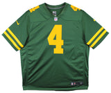 Packers Brett Favre Signed Green Color Rush Nike Limited Jersey BAS Witnessed