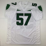 Autographed/Signed CJ C.J. Mosley New York White Football Jersey JSA COA