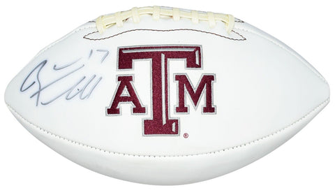 RYAN TANNEHILL AUTOGRAPHED TEXAS A&M AGGIES WHITE LOGO FOOTBALL GTSM