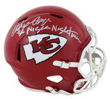 Chiefs Christian Okoye "Nigerian Nightmare" Signed F/S Speed Rep Helmet BAS Wit