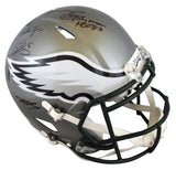 Eagles QBs (5) McNabb, Jaworski, +3 Signed Flash F/S Speed Proline Helmet BAS