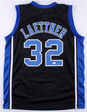 Christian Laettner Signed Duke Blue Devils "The Shot" Black Jersey (JSA Holo)