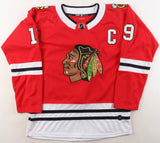 Jonathan Toews Signed Chicago Blackhawks Adidas Red Captain's Jersey (Beckett)