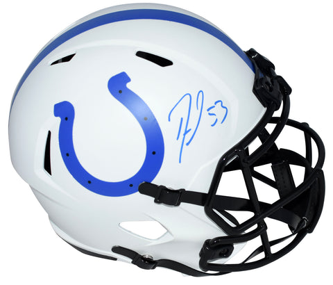 DARIUS LEONARD SIGNED INDIANAPOLIS COLTS LUNAR FULL SIZE SPEED HELMET BECKETT