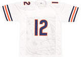 CHICAGO BEARS VELUS JONES JR. AUTOGRAPHED WHITE JERSEY BECKETT WITNESS 234652