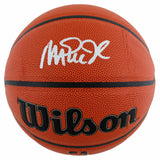 Magic Johnson Signed NBA Wilson Basketball (Beckett Hologram) L.A. Lakers Guard