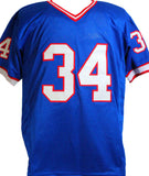 Thurman Thomas Autographed Blue Pro Style Jersey w/ NFL/MVP- Beckett W