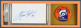 Walter Payton Signed 33x37 Custom Framed Cut Display w/ Jersey & Bears Pins PSA