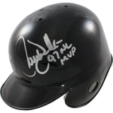 Larry Walker Signed Colorado Rockies Mini Batting Helmet NL MVP Beckett 44244