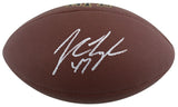 Buccaneers John Lynch Authentic Signed Wilson Super Grip Football BAS Witnessed