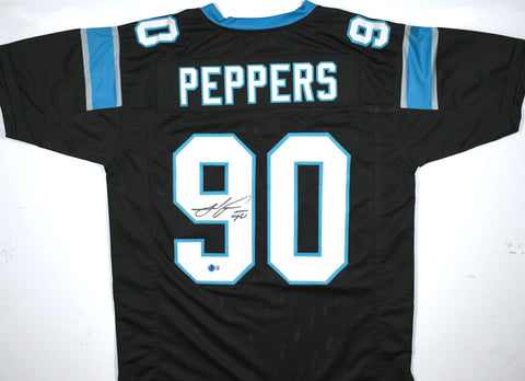 Julius Peppers Autographed Black Pro Style Jersey - Beckett W Hologram *Black *9