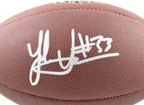 Jack Sawyer Autographed NFL Super Grip Football - Beckett W Hologram *Silver