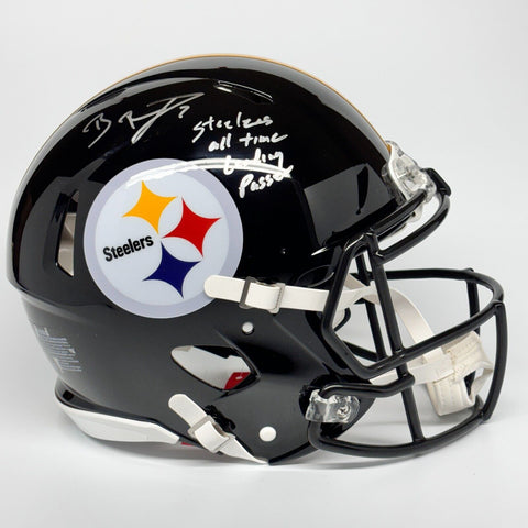 BEN ROETHLISBERGER SIGNED STEELERS FS AUTHENTIC HELMET INSCRIPTION FANATICS