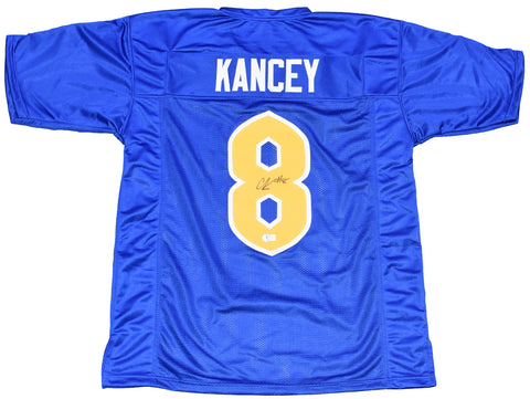 CALIJAH KANCEY SIGNED PITT PITTSBURGH PANTHERS #8 BLUE JERSEY BECKETT