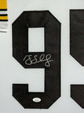 FRAMED PITTSBURGH STEELERS GREG LLOYD AUTOGRAPHED SIGNED JERSEY JSA COA