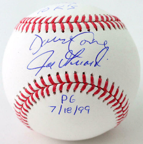 David Cone / Joe Girardi Autographed Rawlings OML Baseball w/ Insc - JSA W Auth