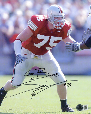 Simon Fraser Autographed Ohio State Buckeyes 8x10 Photo Beckett 47350