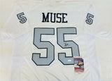 Tanner Muse Signed Las Vegas Raiders Jersey (JSA COA) 2020 3rd Rd. Pk. / Clemson