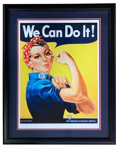 We Can Do It! LE Framed 17x22 Historical Photo Archive Giclee