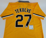 Kent Tekulve Signed Pittsburgh Pirates Jersey (TSE COA) 1979 World Series Champs