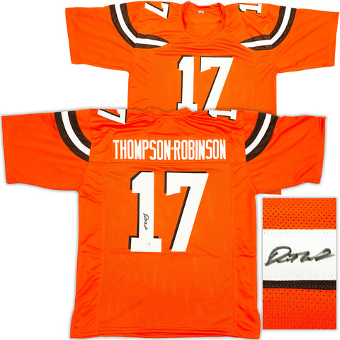 BROWNS DORIAN THOMPSON-ROBINSON AUTOGRAPHED ORANGE JERSEY BECKETT WITNESS 233369