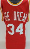 Hakeem "The Dream" Olajuwon Signed Houston Rockets Career Stat Jersey (JSA COA)