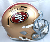 Brock Purdy Autographed San Francisco 49ers F/S Speed Helmet - Fanatics *Black